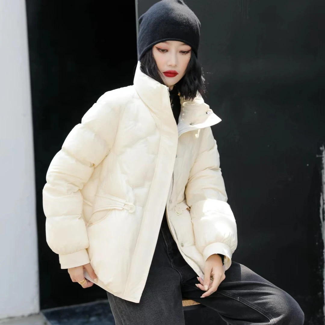 【妮子推荐高品质款】冬季时尚休闲百搭保暖白鸭绒新款羽绒服1509