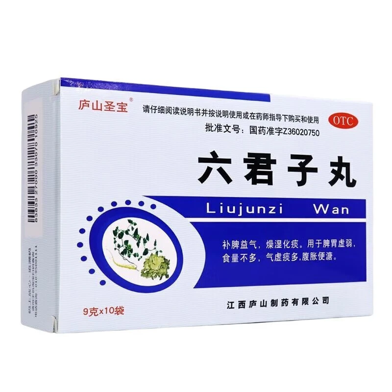 庐山圣宝六君子丸9g*10袋补脾益气燥湿化痰用于脾胃虚弱气虚痰多