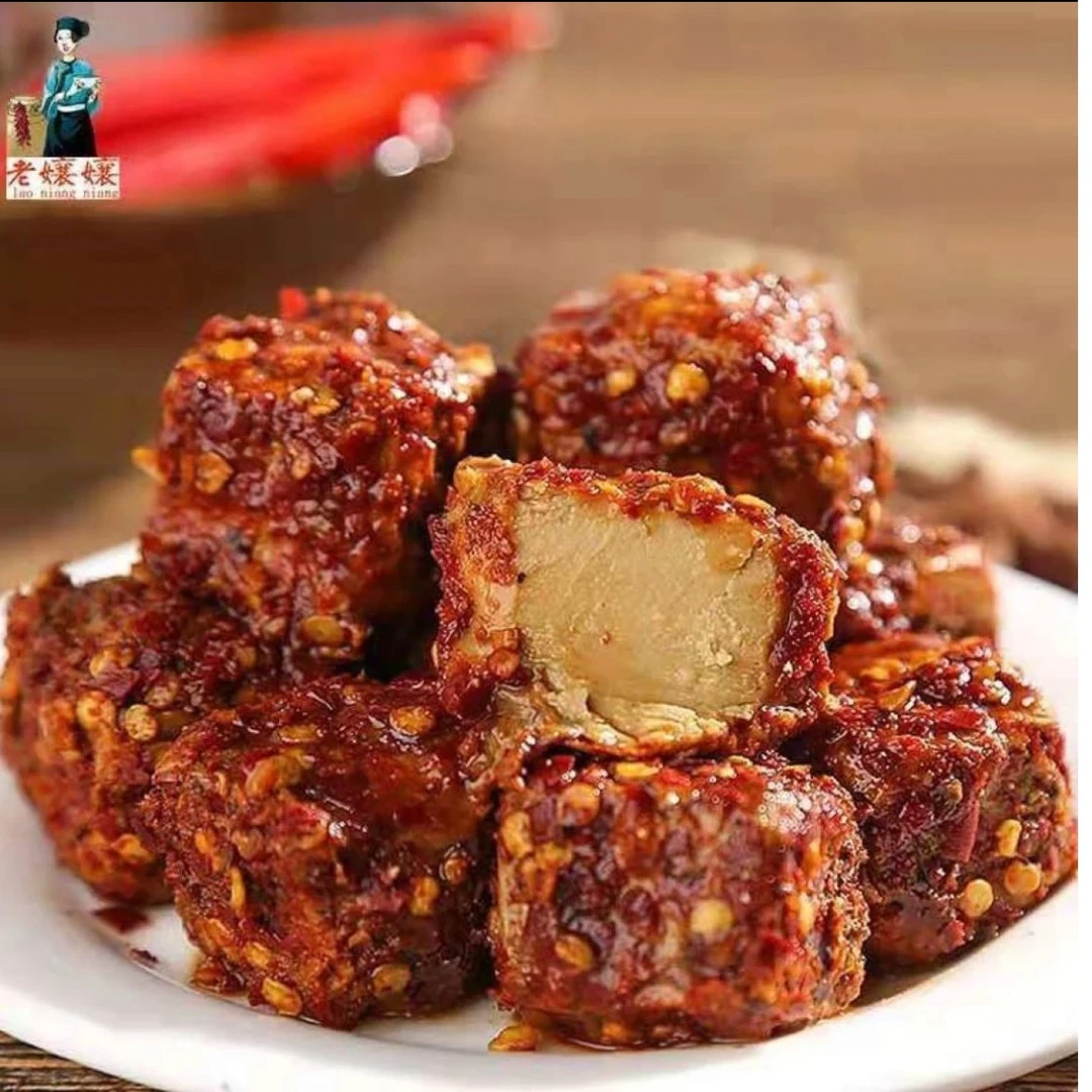 老嬢嬢豆腐乳香辣下饭霉豆腐200g/瓶包邮地道美味香味辣味咸香