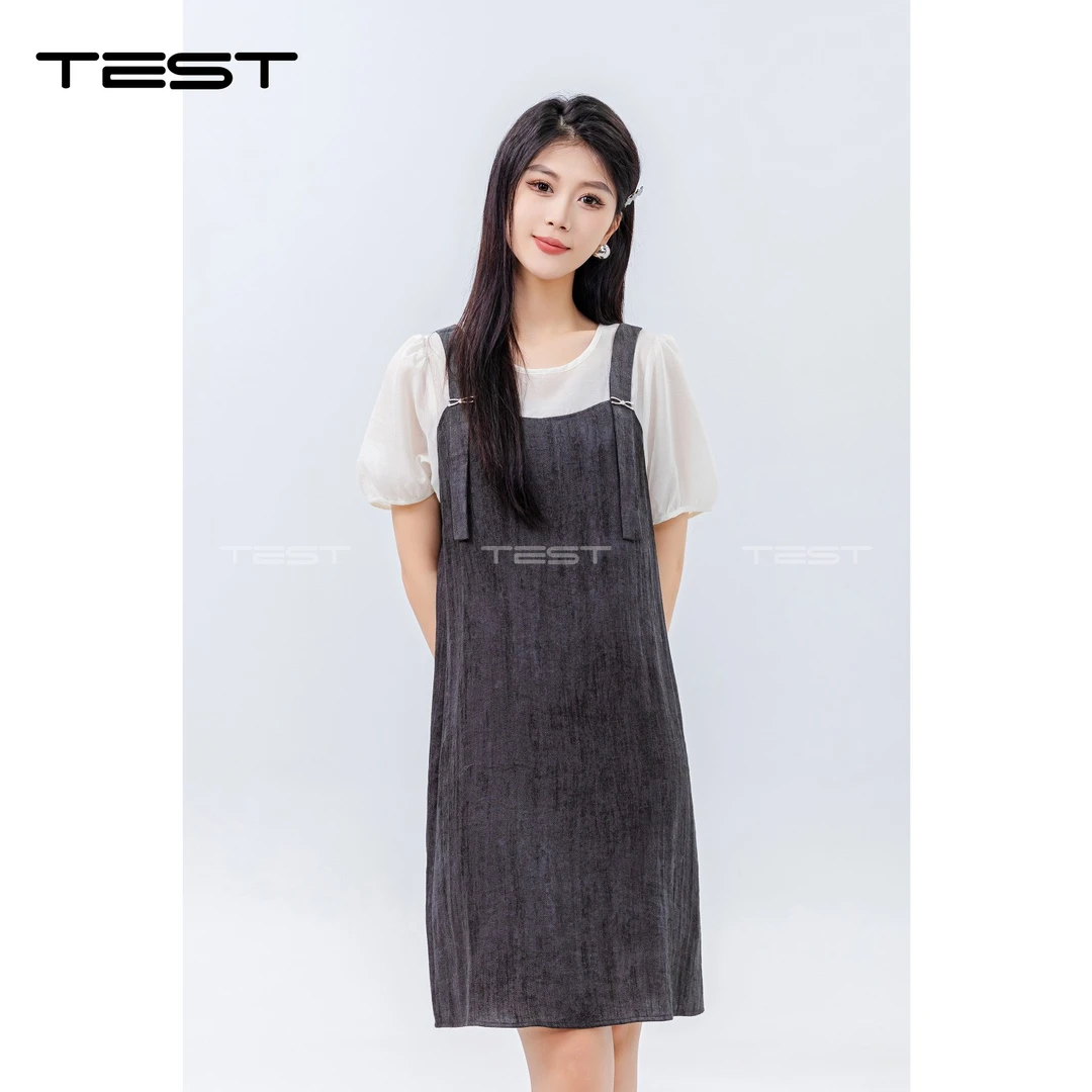 她之蝶24夏季新品宽松连衣裙4242098