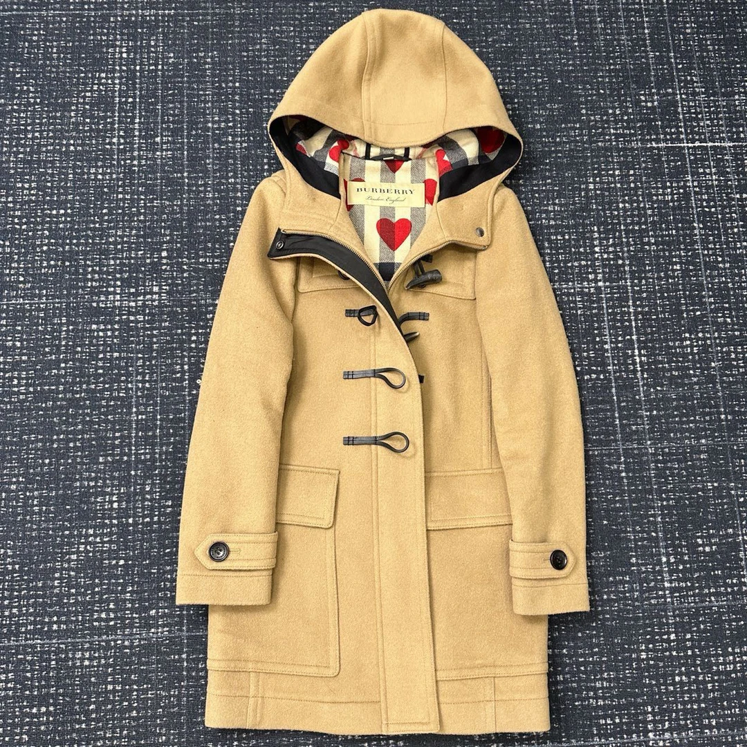 Burberry 巴宝莉 爱心羊绒大衣 99新 UK4码 001415