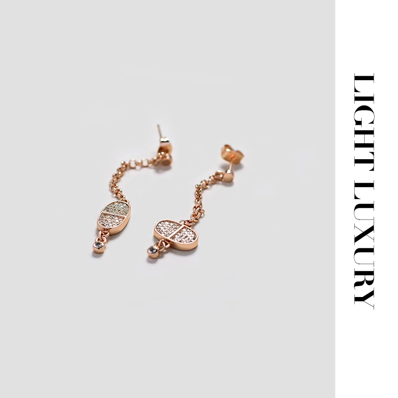 铜合金合成锆石耳饰 17068 猪鼻子耳钉长时尚 女 设计感