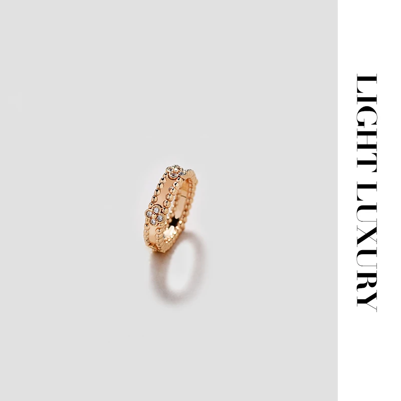 铜合金合成锆石戒指 108 万花筒窄版戒指 女 简约设计