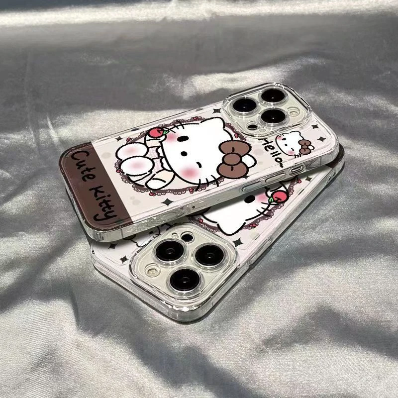 蕾丝边kt适用苹果15pro14手机壳iphone13/12女11华为vivo小米oppo