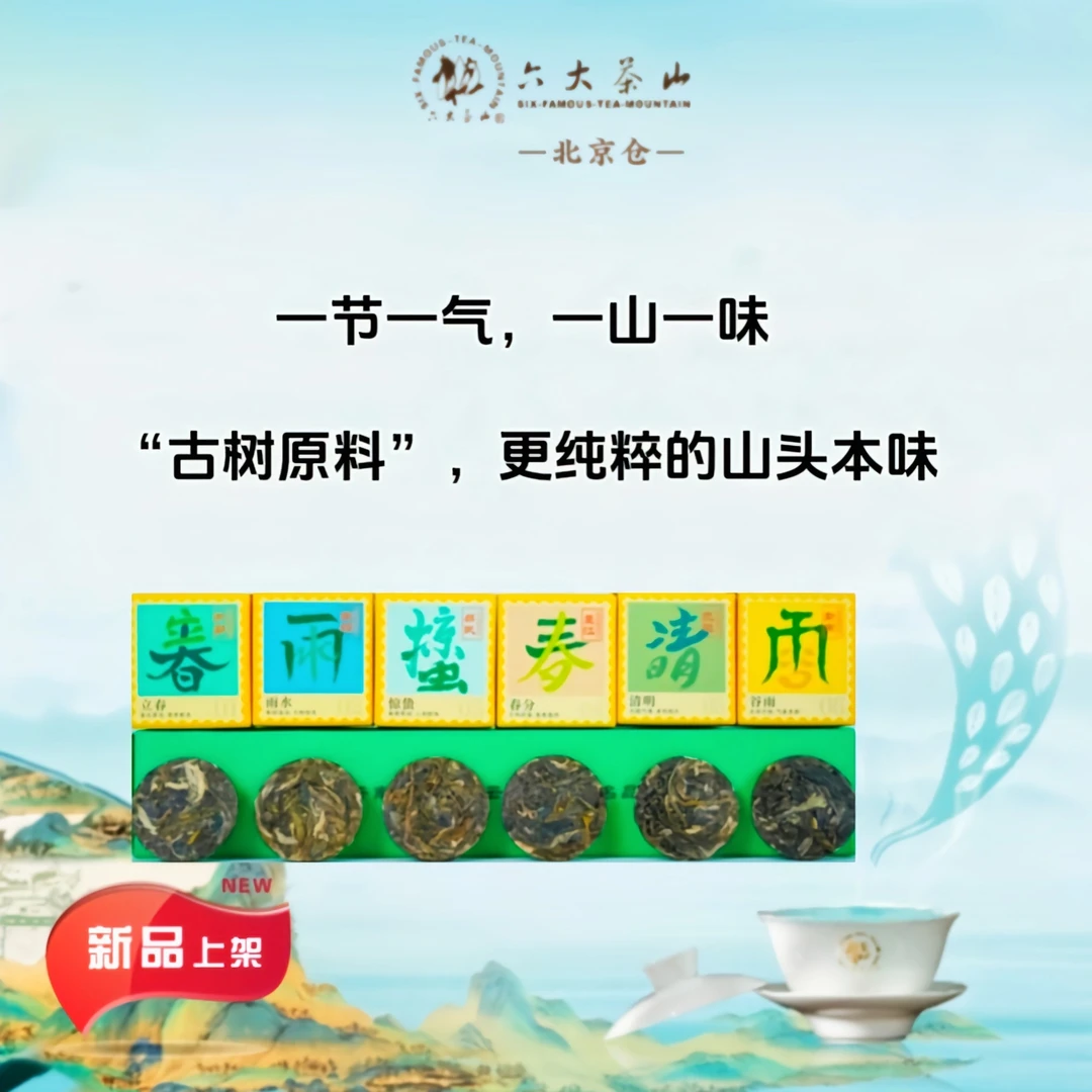六大茶山2024年  二十四节气《节令茶·春》普洱古树茶  生茶品鉴版