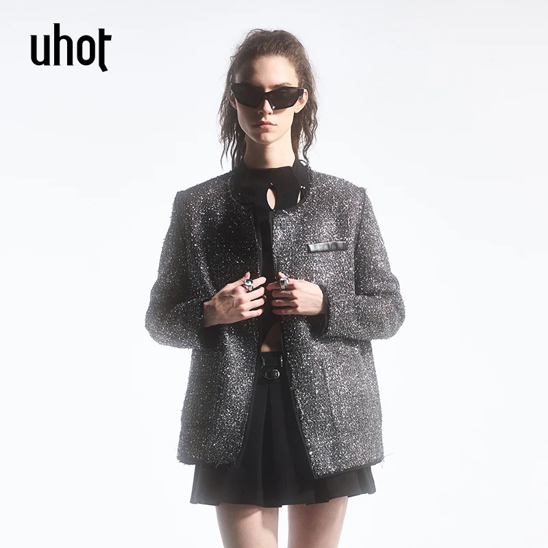 uhot 银黑色外套 UWFW6W422