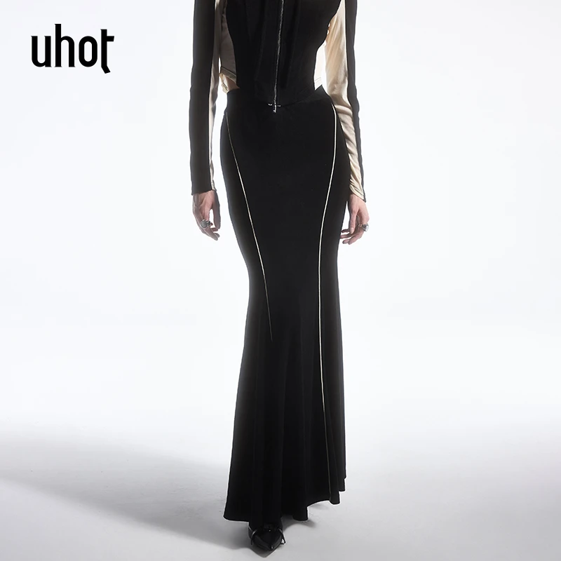 uhot黑色半裙UWFW1Q130