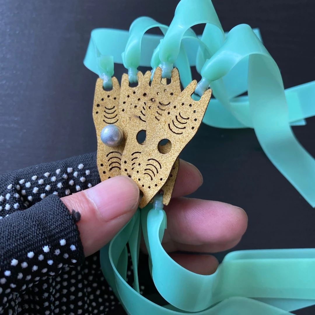 高弹力耐用淡青皮筋户外竞技比赛通用精准弹弓皮筋组锥度2012户外