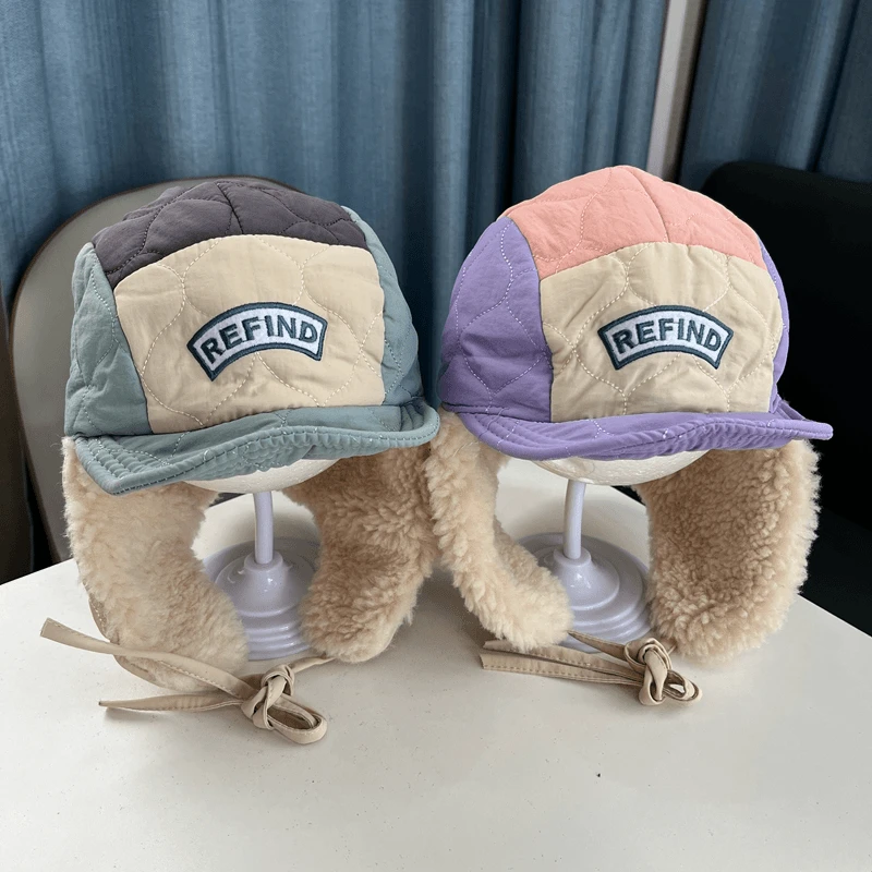 宝宝雷锋帽冬季男童护耳帽加绒加厚女孩户外雪乡东北帽保暖防风潮