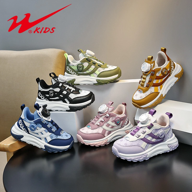 双星童鞋春秋款透气网面鞋子复古老花儿童潮流运动鞋15150-0 AT