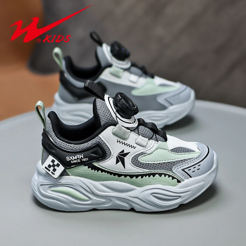 双星秋季男童鞋透气网面鞋儿童潮鞋中大童软底百搭鞋子男孩运动鞋