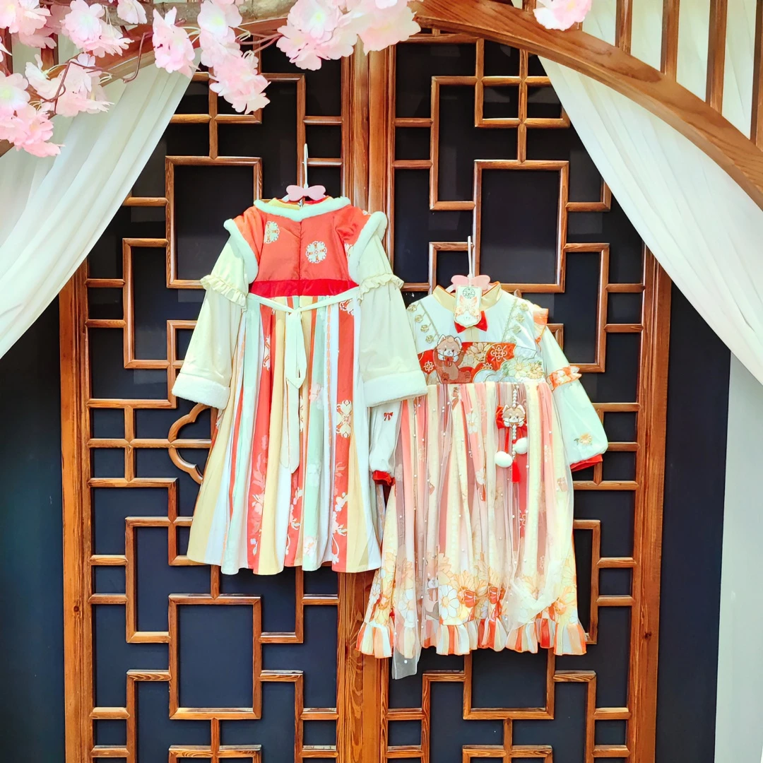 firm编码链接宝宝夏季女孩儿童女童古风日常汉元素齐胸春夏汉服