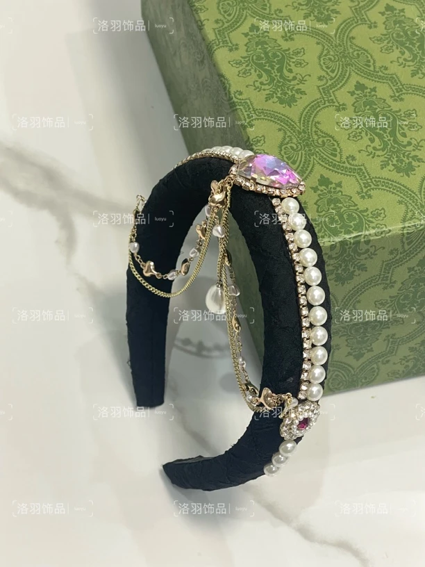 「异域风情」幻彩爱心钻百搭头饰仙气水晶气质发箍女轻奢小众发饰