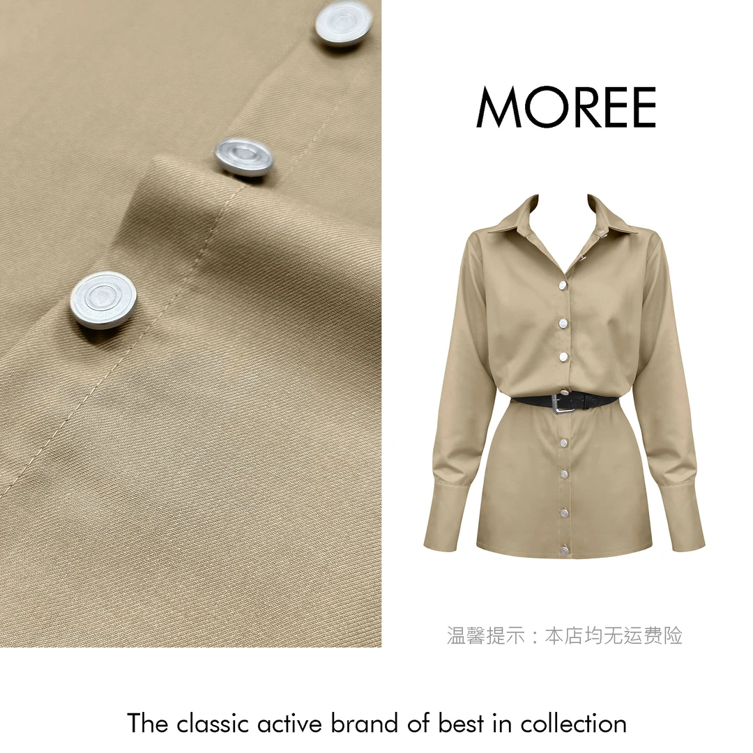 【MOREE】NOUVELLISTE小众衬衣裙-F8091