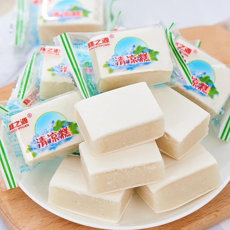 薄荷味糕清凉糕湖南特产老式传统手工糕点心优质糯米糕早餐零食