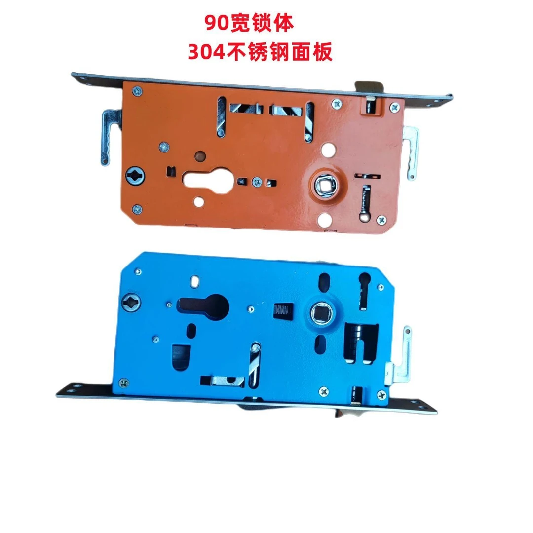防盗门锁不锈钢铜舌舍加厚门锁锁体左右锁体通用型方头圆头锁头