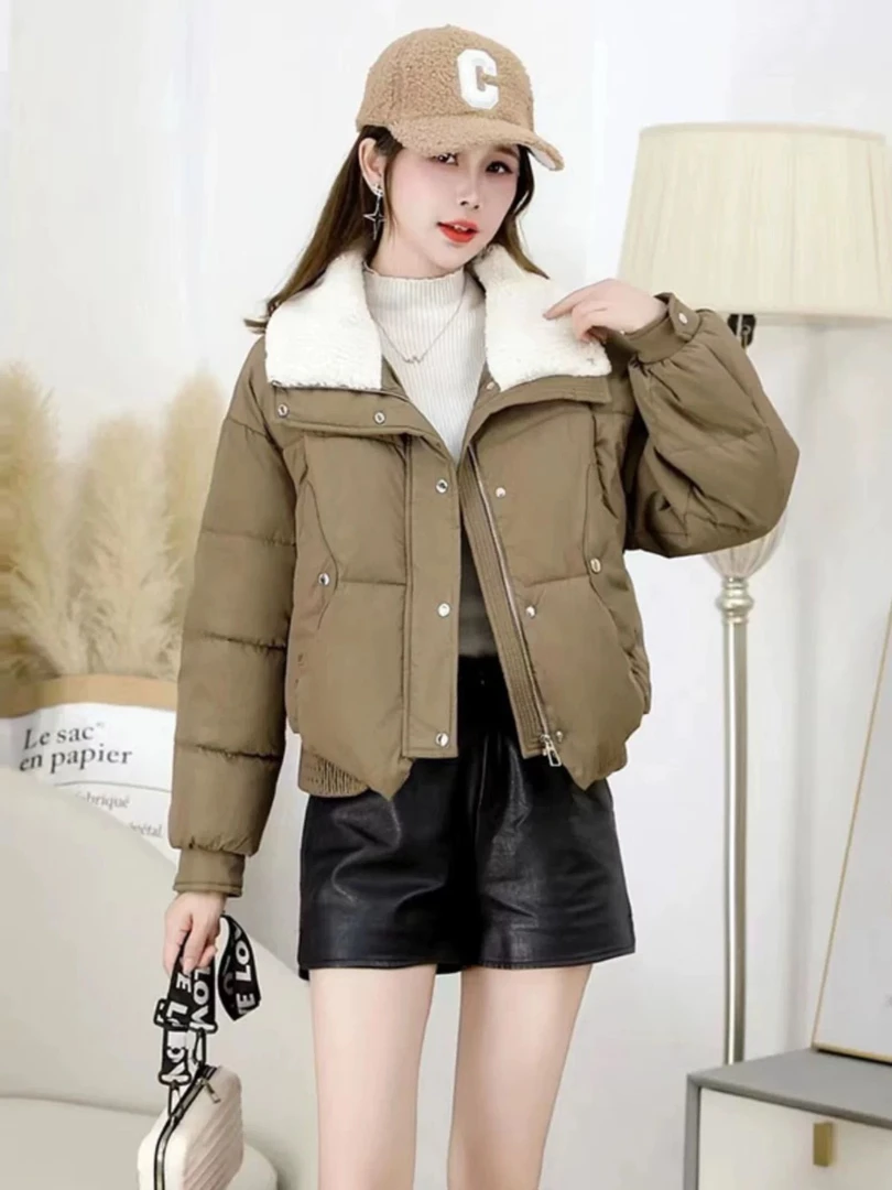 【三台恒宣】B95036时尚短款高腰高品质棉服