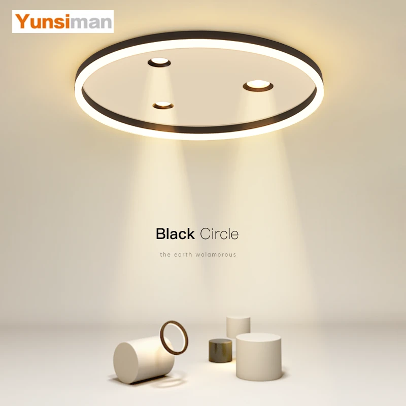 简约现代led吸顶灯创意无主灯卧室灯客厅灯圆形餐厅书房房间灯具B