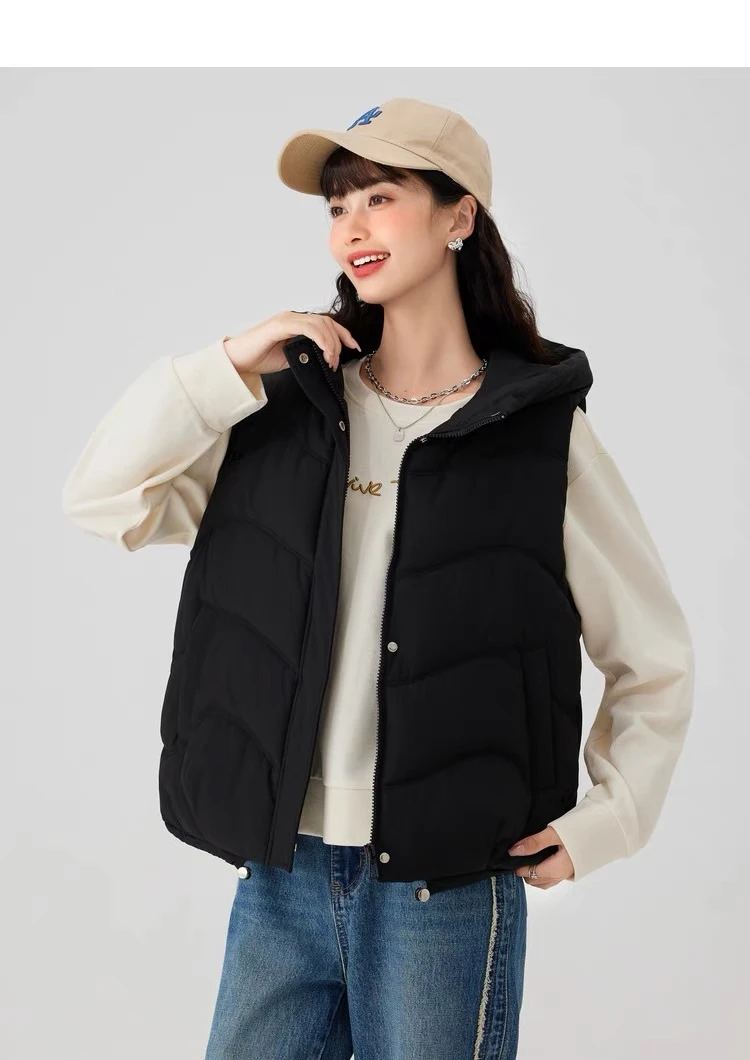 快鱼2023年女士冬季百搭外穿马甲13B5002