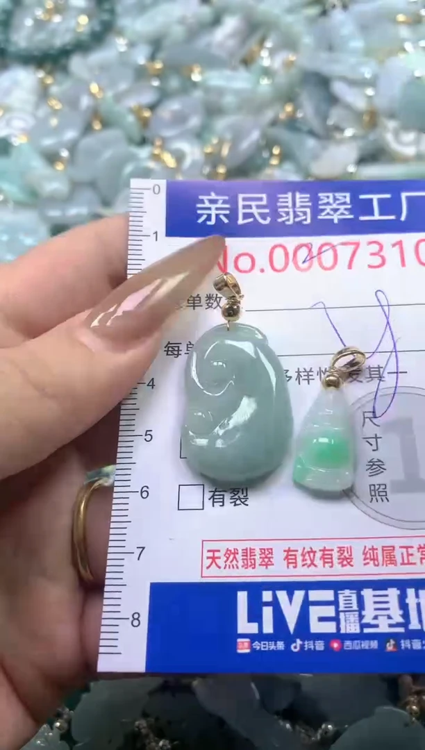 【闪购商品】翡翠吊坠(不含链)未镶嵌7310