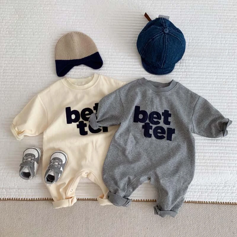 ins风婴儿连体衣春秋冬款幼儿长袖超萌套头哈衣宝宝外穿棉爬儿童