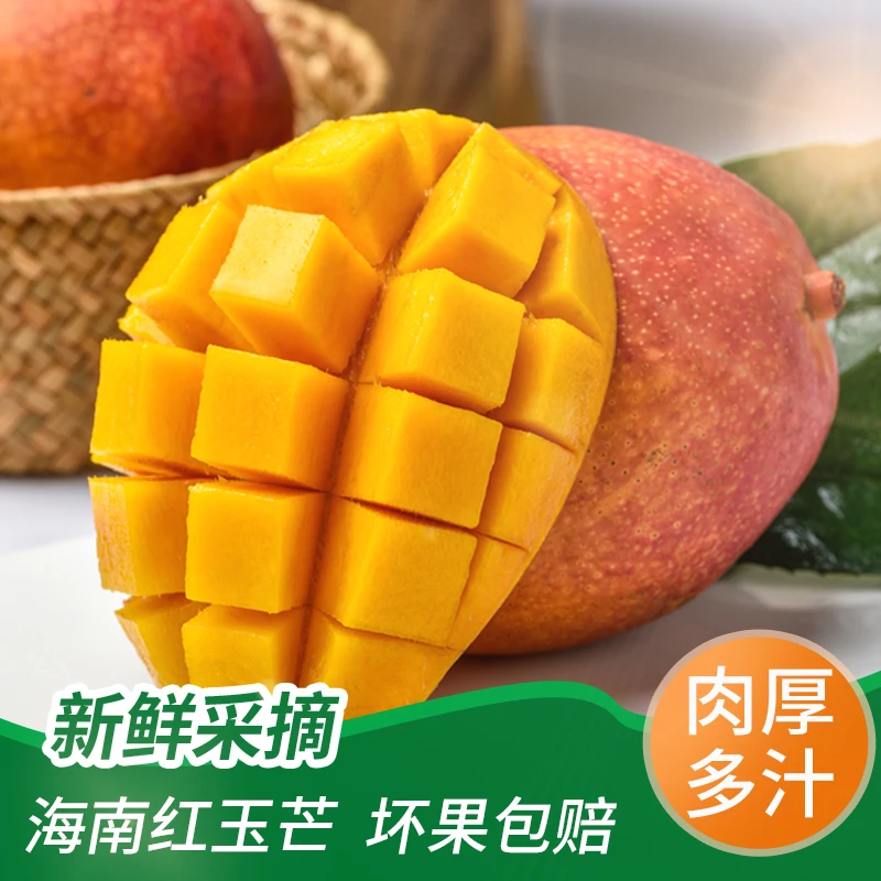 海南红玉芒果玉文芒8斤精品礼盒装核薄肉厚爆汁新鲜多汁产地直发