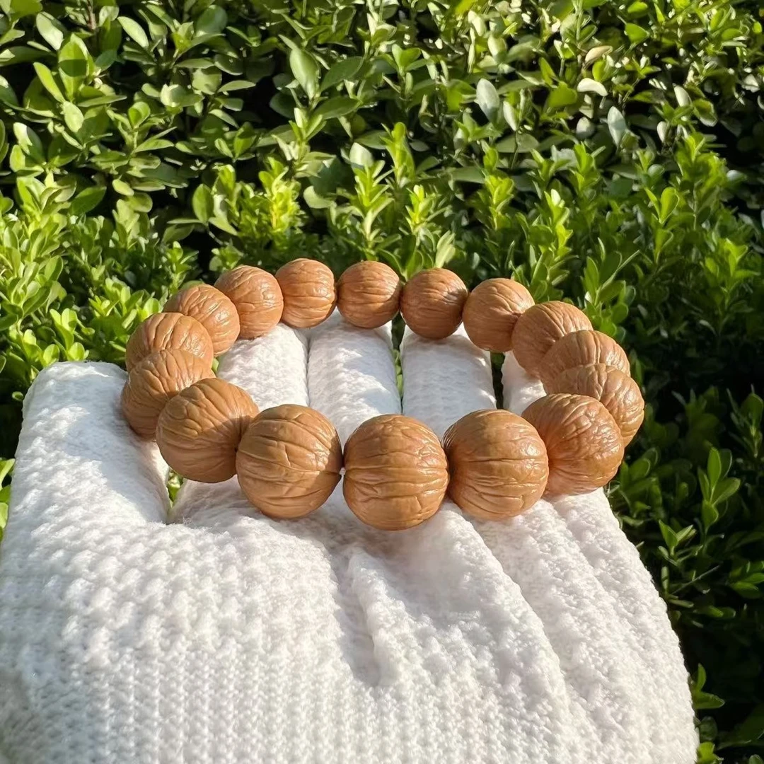 【聚宝盆猴头】原皮手串素串高档纯手工手串盘玩文玩核桃聚宝盆串