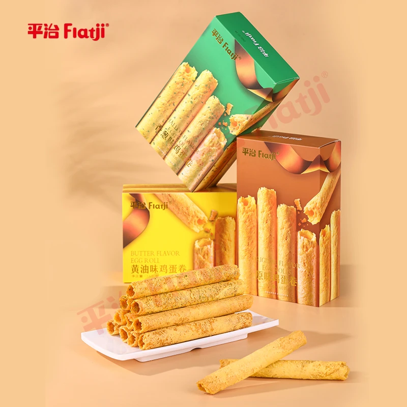 【平治 】口口脆香  解馋休闲食品 手工鸡蛋卷160g盒装