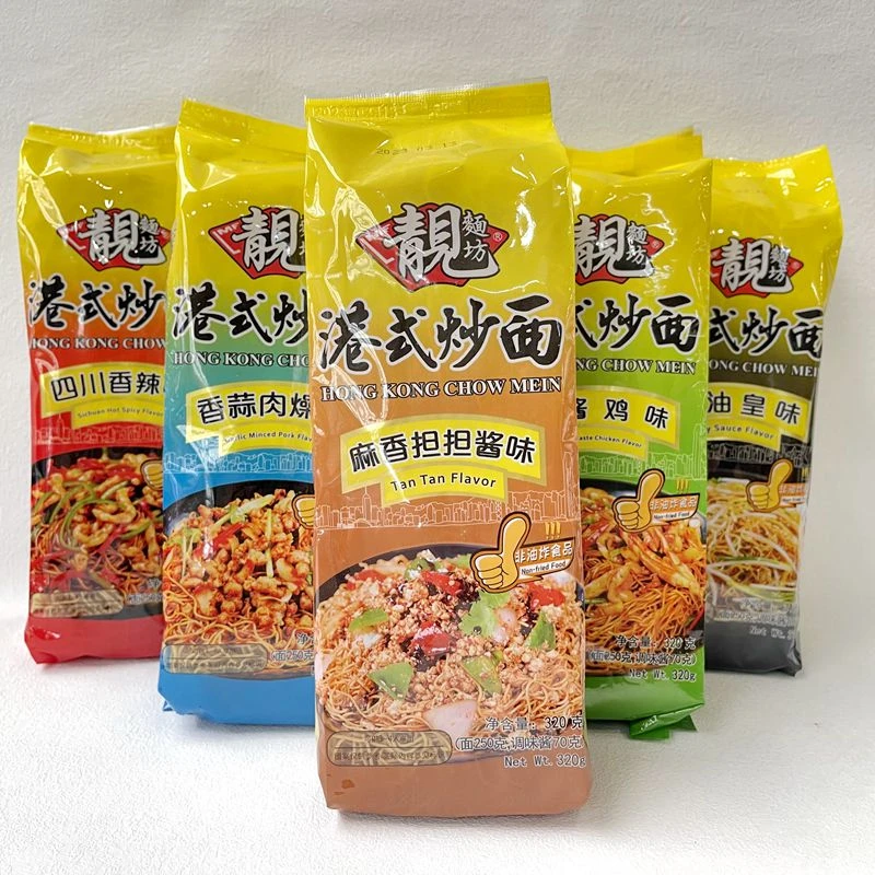 靓面坊港式炒面非油炸方便面麻香担担面夜宵饱腹速食零食袋装320g