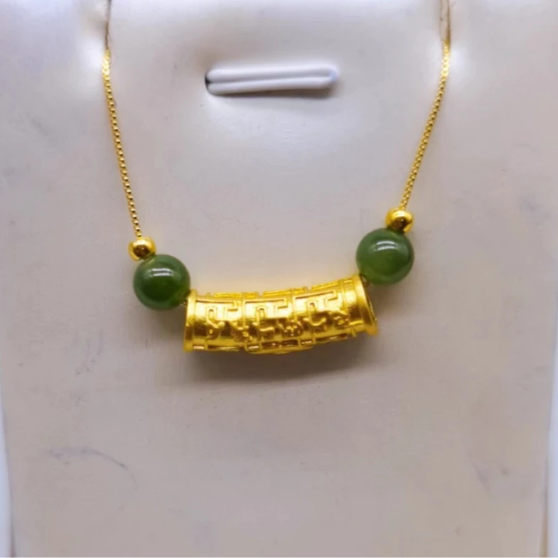 【金主补贴】足金999金珠精美时尚气质竹节项链 JT-002