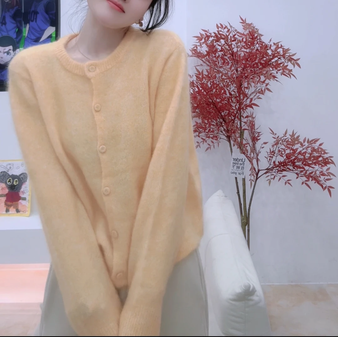 E'VAN【原色】糖果色高比例幼崽马海毛毛衣（建议掉毛勿拍 不能机洗）