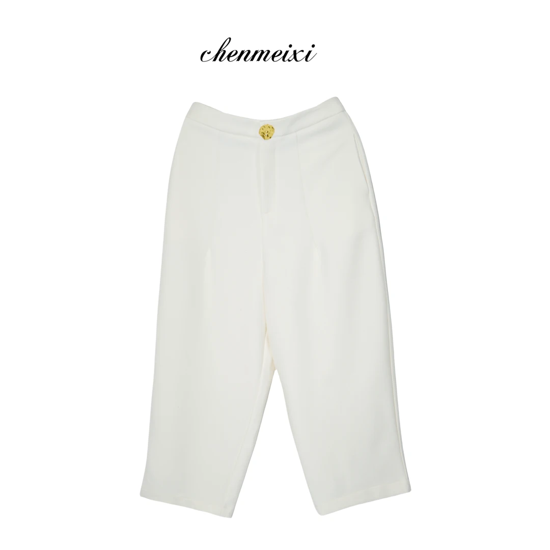 陈美羲【厚款奶奶裤】金扣裤 YLS-KZ-0117