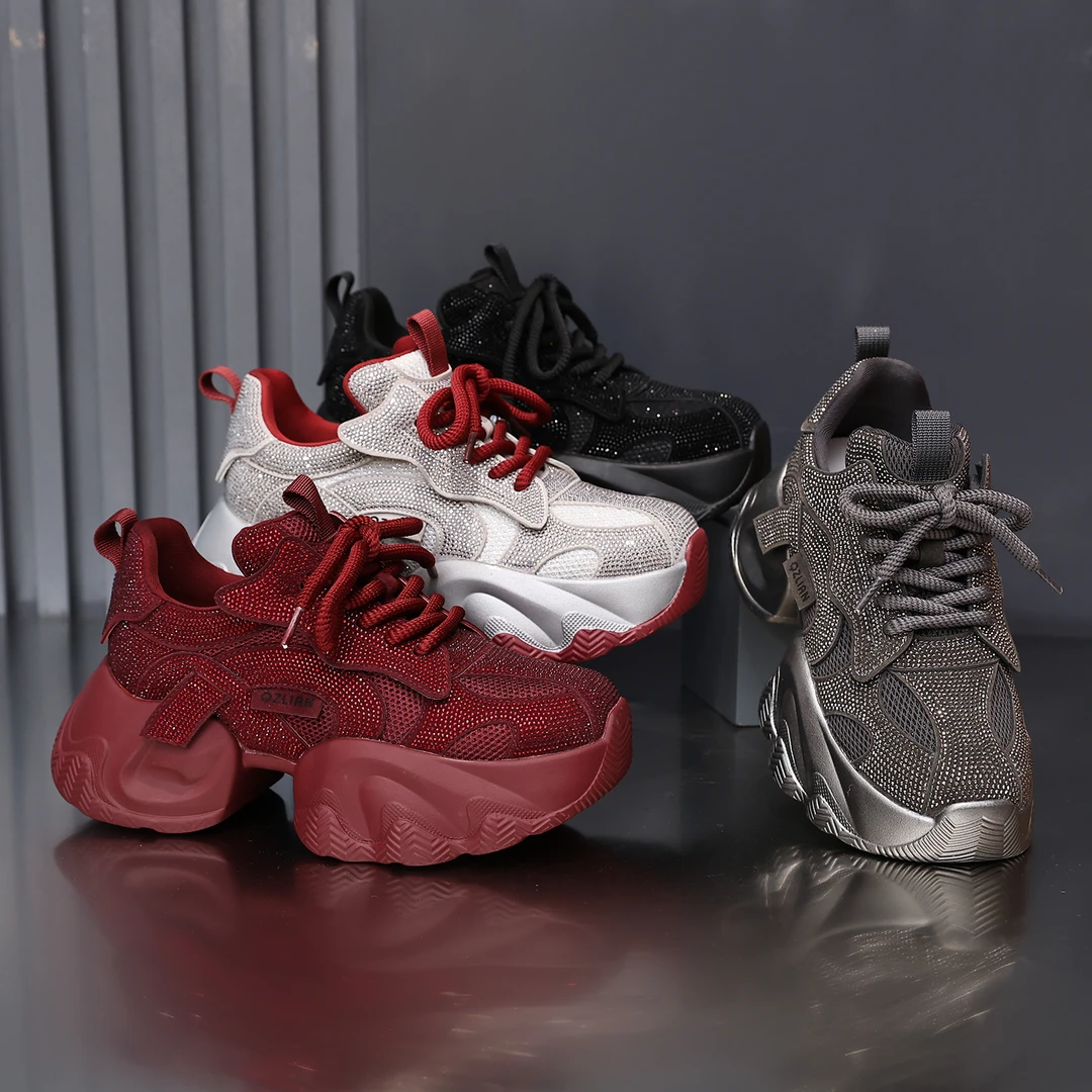 千之恋现货增高6CM2025秋季休闲时尚百搭高级感厚底气质女鞋3969