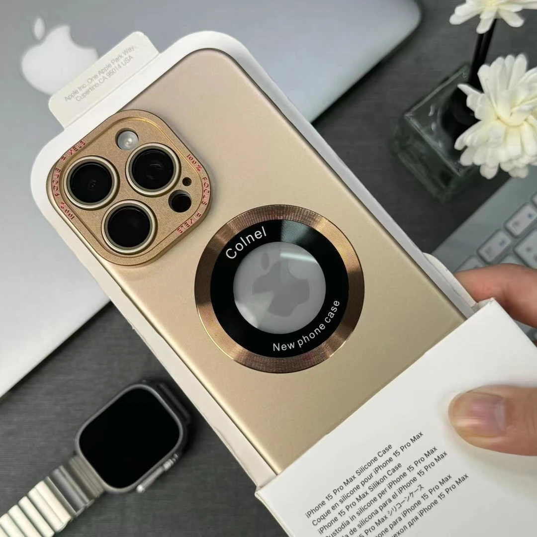 苹果15/14/13/12自带镜头膜露标磨砂壳iphone14promax防尘手机壳
