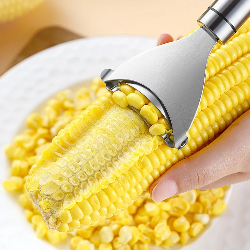 不锈钢玉米刨 厨房小工具剥玉米脱粒器家用玉米粒分离器剥离器