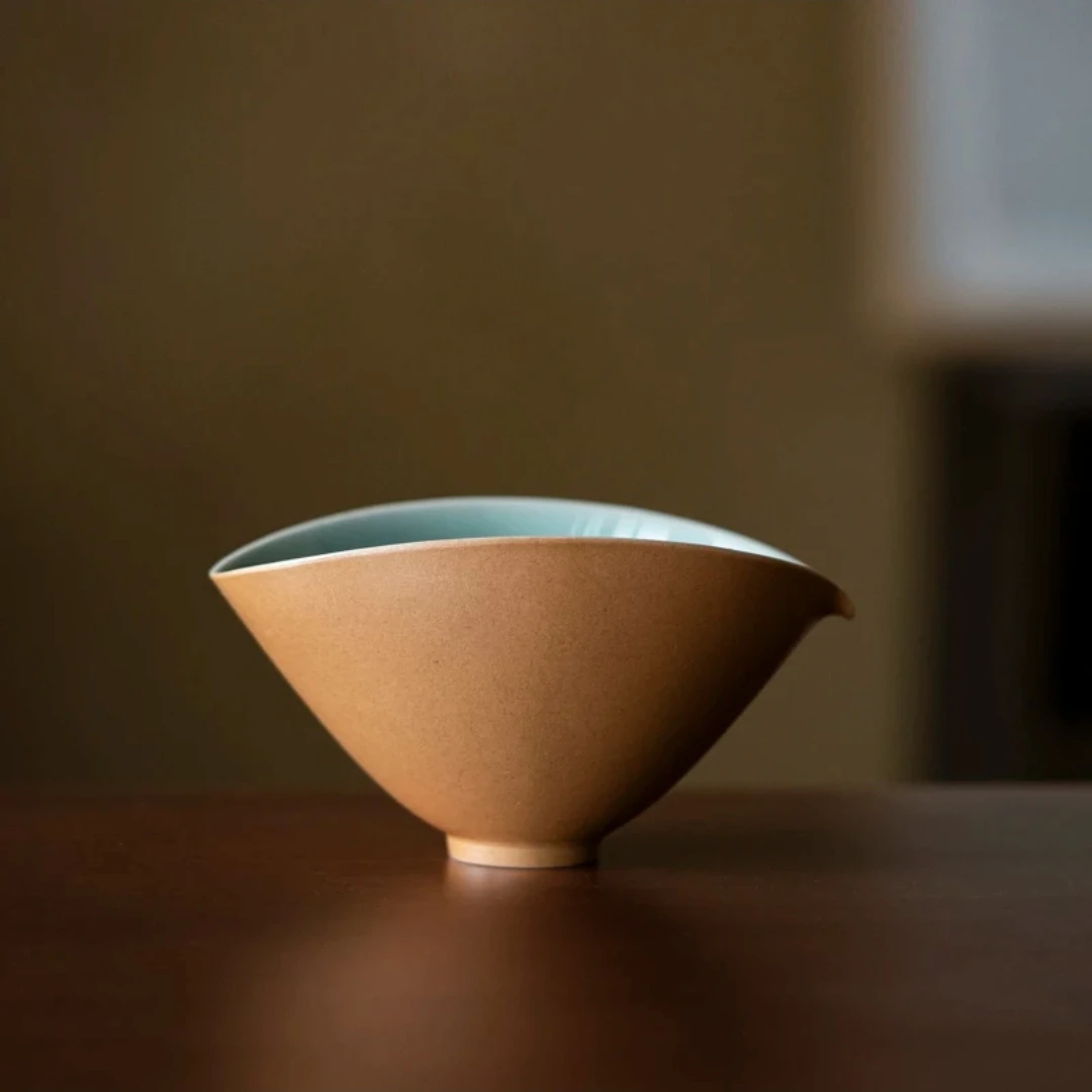 宽窄.草木灰-手工青瓷公道杯 分茶器家用茶道器具配件廖剑道作品
