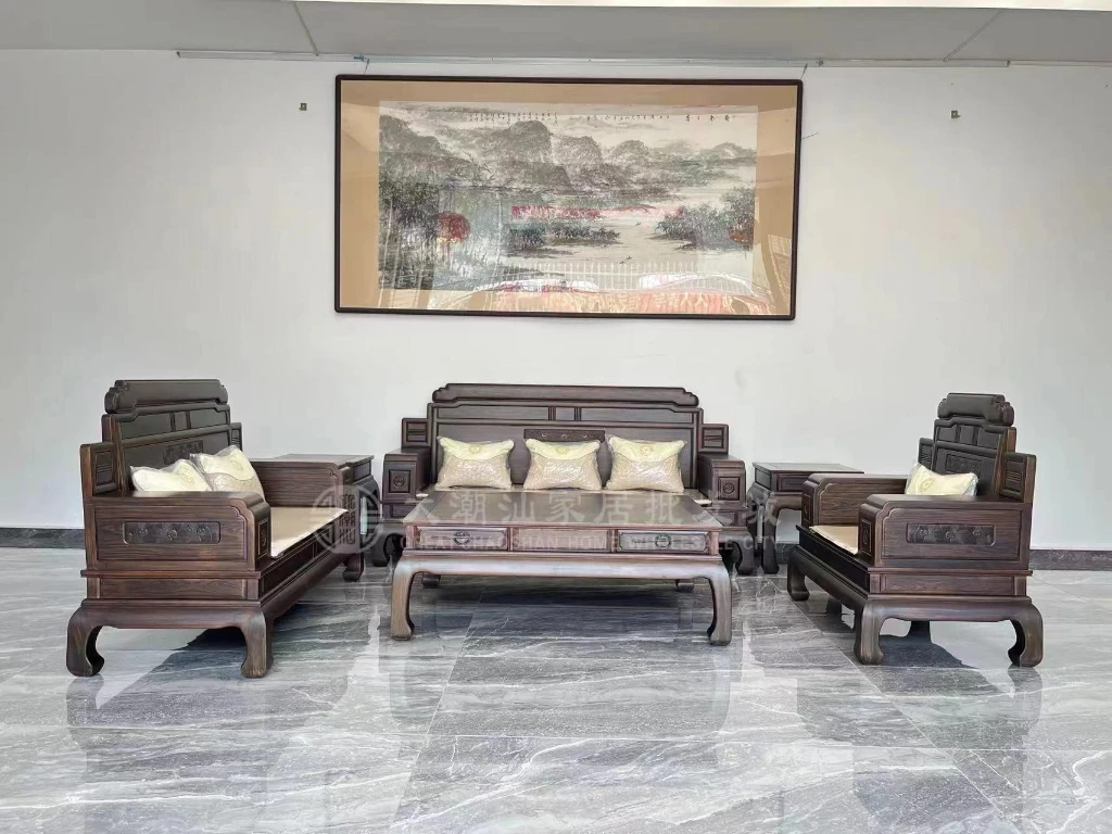 传承沙发123  实木材质 家用简约时尚新中式沙发