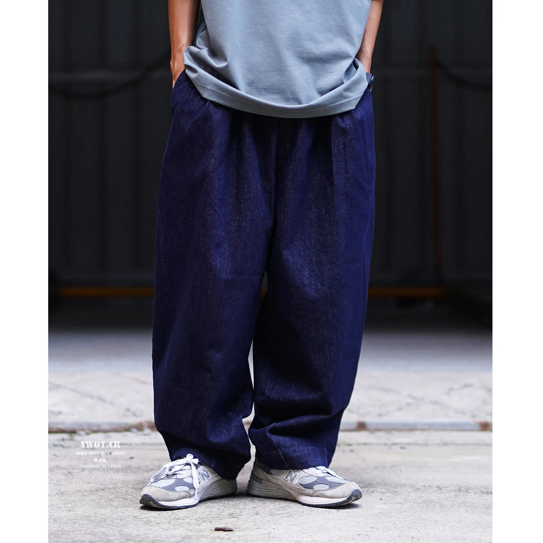 24AW 日系复古13OZ重磅宽松阔型牛仔裤男