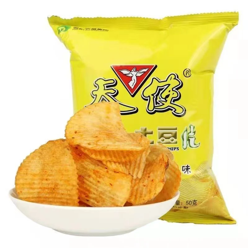 天使土豆片！椒香麻辣味怀旧薯片零食追剧小吃