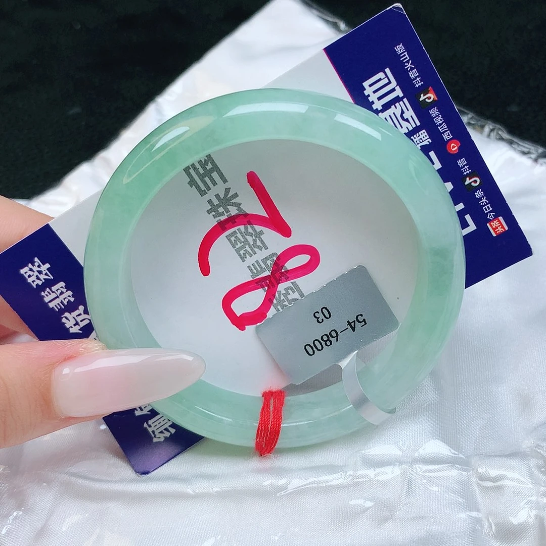 翡翠手镯未镶嵌缅甸天然a货翡翠手镯