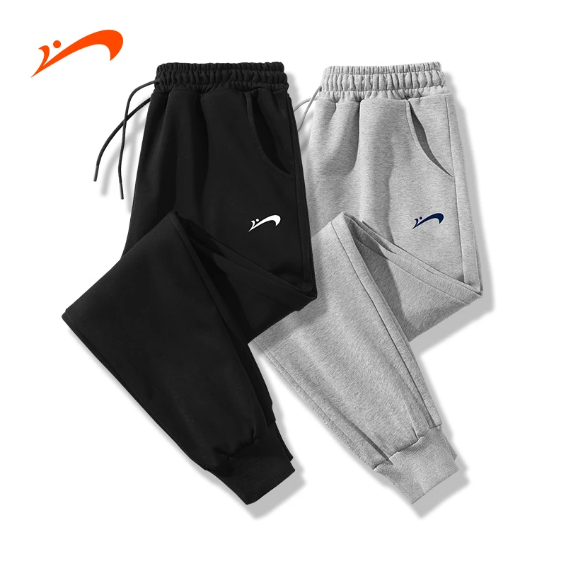 贵人鸟夏季薄款休闲裤宽松百搭男女运动轻奢纯色卫裤修身束脚裤