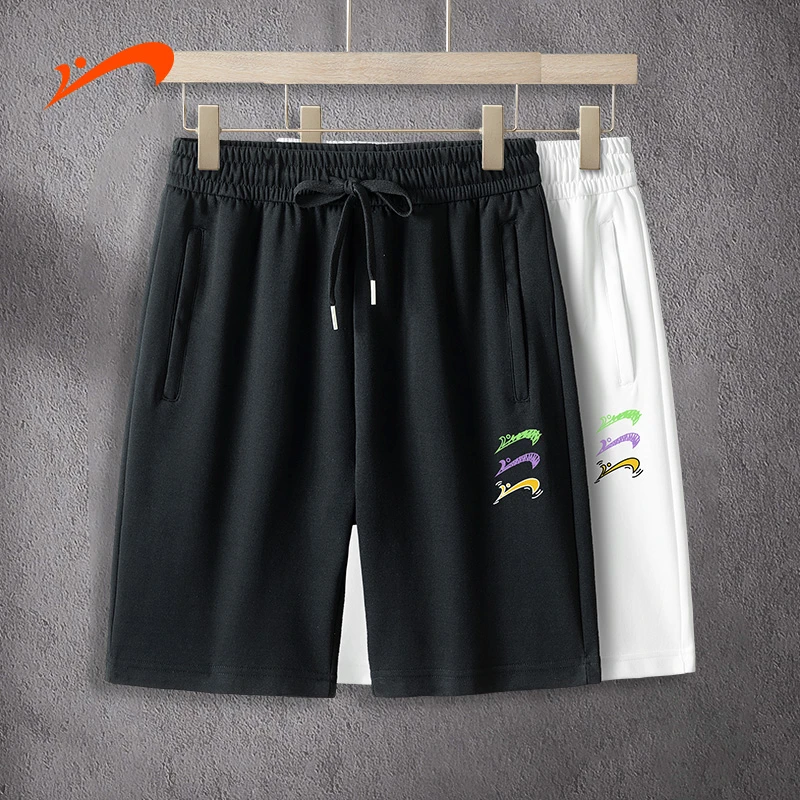 贵人鸟拉链口袋夏季新款短裤男女情侣款透气百搭五分裤运动休闲裤