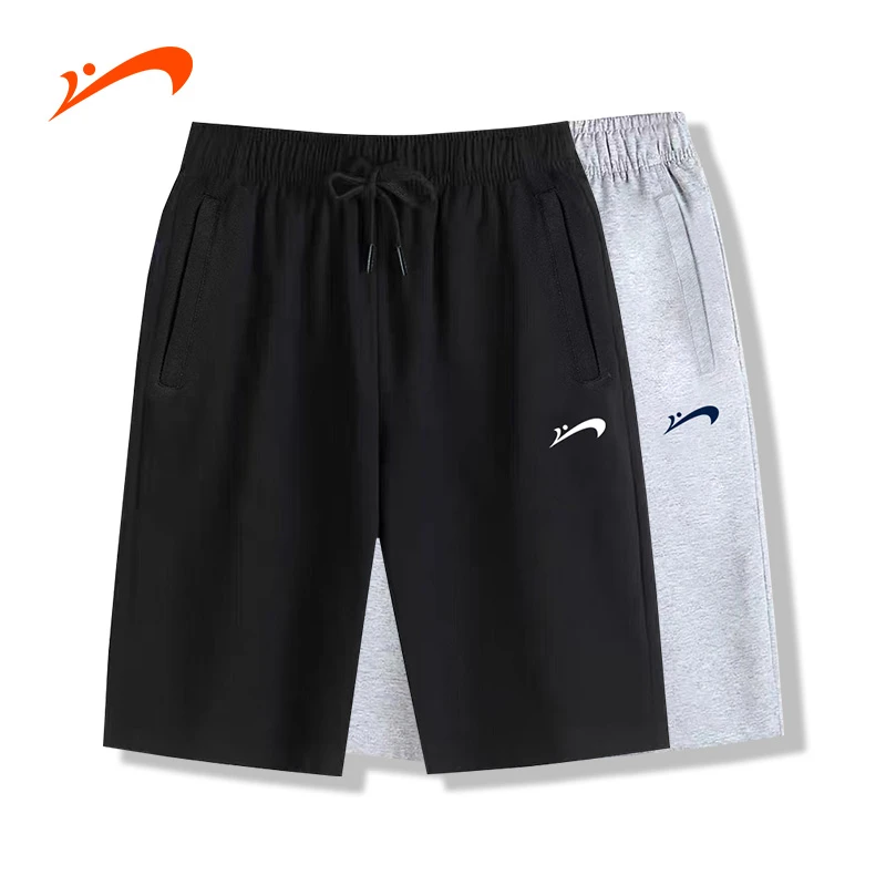 贵人鸟拉链口袋【夏季新款】薄款短裤男五分裤女宽松针织裤休闲裤子