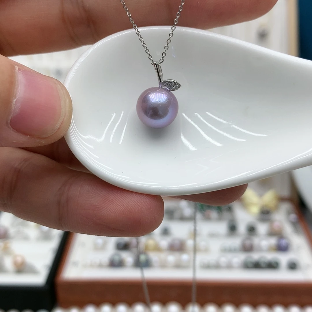 【闪购商品】淡水珍珠吊坠(赠链)银S925镶嵌