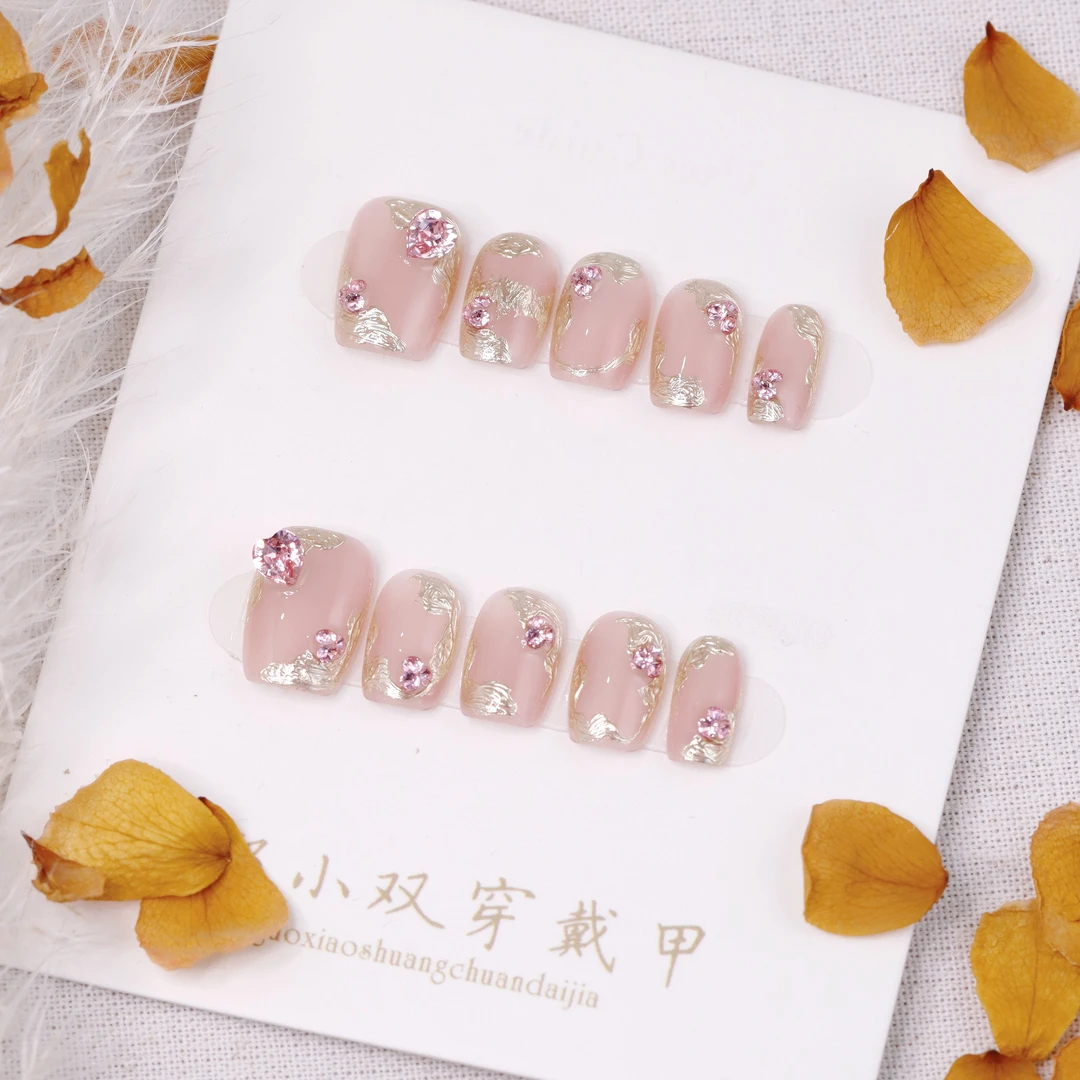 郭小双穿戴甲【桃花岛】全华版手工穿戴甲10片盒装-H30222