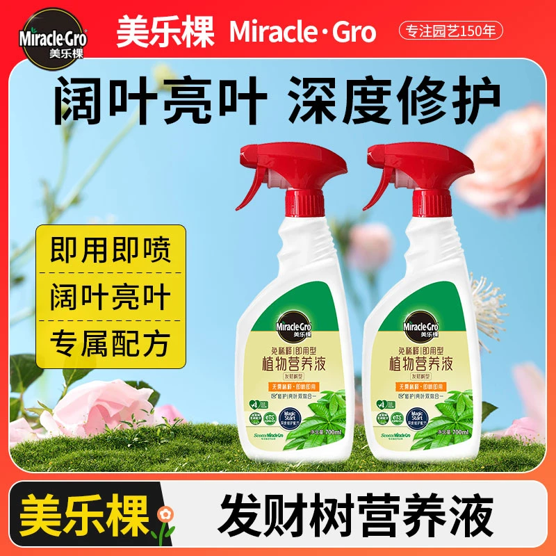 美乐棵免稀释发财树通用专用营养液叶面肥室内盆栽植物富贵竹绿萝