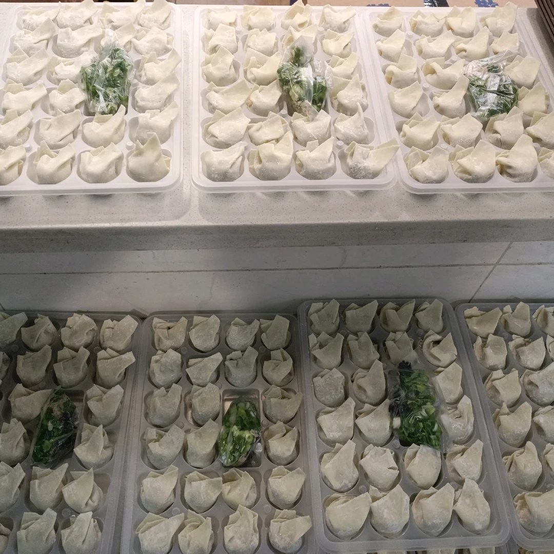 手工现包生鲜虾仁三鲜阿福馄饨两人份22个一盒馄饨速食