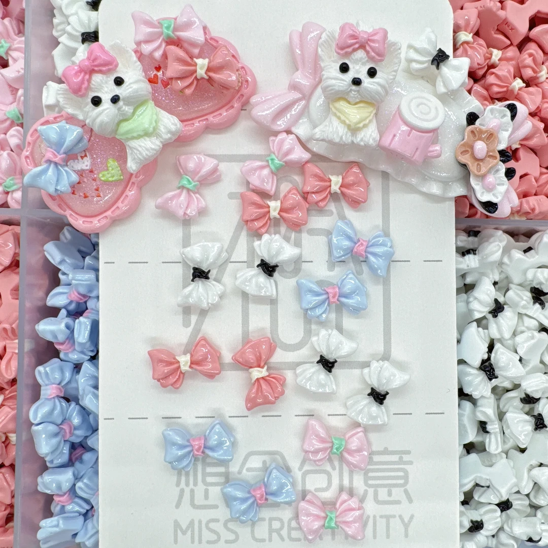 想念【定制】4.0约克夏小狗diy树脂饰品发夹发饰奶油胶手作材料