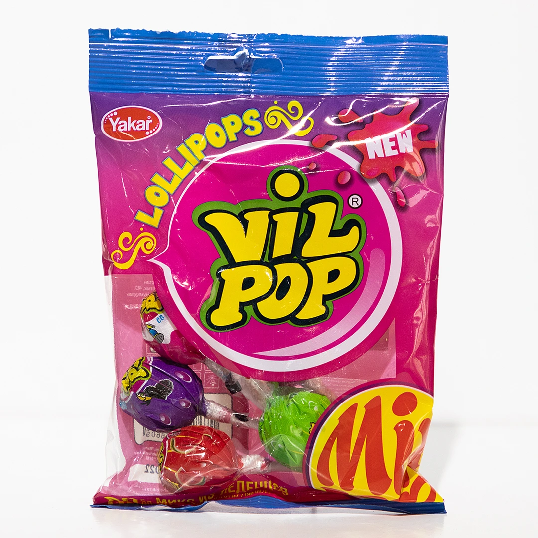 哈萨克斯坦Vilpop混合口味口香糖棒棒糖