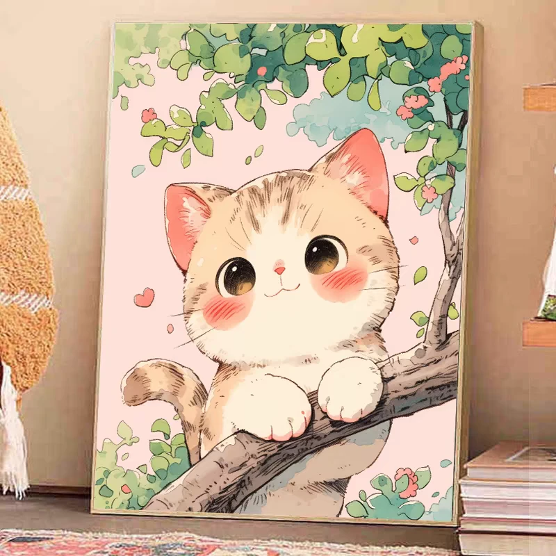 猫咪钻石画手工贴钻画